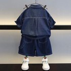 Spring Summer Children Clothes Suit Denim Tops   Jeans Pants 2pcs set Casual