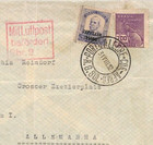 Brazil Cover Zeppelin Air Mail First Flight Superb Green Cachet Reverse Yv172