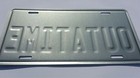 Back To The Future   Delorean   Outatime  embossed  Prop Replica License Plate