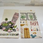 Belgian Linen Set Of Vintage New Unused Tea Towels Mcm Kitchen Dish Cloths