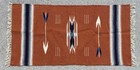 Vintage 100  Wool Hand Woven Rug By Ortega s Weaving Shop  Chimayo  New Mexico