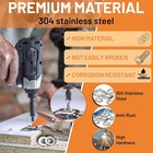 Stainless Steel Flat Washers Assortment Kit  Sae 304  300-piece Metal Screw Wash