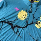 Jamie Sadock 1 4 Zip Women Xxl Turquoise Indochine Sunsense Floral Bird Golf