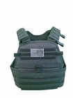  new  Black Tactical Vest Plate Carrier W  2 Curved 10x12 Plates