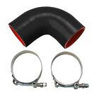 90 Degree Elbow Silicone Hose intake intercooler Pipe Turbo Coupler   Clamps