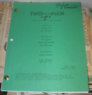 Charlie Sheen Autographed Personal Original Script For  two And A Half Men 