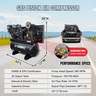 13hp 24cfm 180psi Piston Compressor 30gal Asme For Workshop garage construction