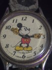 Vintage Disney Mickey Mouse Watch Lorus Quartz  For Parts  Needs Repaired