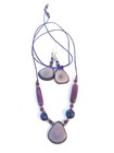 Tagua Nut Necklace Pendant And Matching Earrings Set
