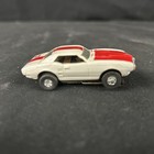 Vintage Aurora T Jet Ho Scale Slot Car Pontiac Firebird White   Red Untested