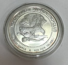  ma3  American Big Game Whitetail Deer 1 Troy Ounce Fine Silver 999 Round