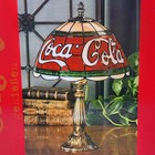 Coca Cola 15  Tall Acrylic Stained Glass Tiffany-style Light Lamp