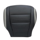F-150 Raptor Crew-cab 2017-2020 Driver Bottom Seat Cover Microfiber Leather Gray