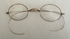Antique Edwardian Wire Rim Spectacles Glasses  2 Pair With 1 Case Free Shipping