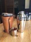 Vintage Art Deco Germany Travel Cocktail Shaker Set W leather Case