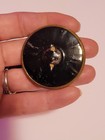Antique Brass   Purple Coat Button From 1910 Coat