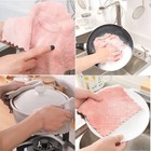 12 Pack Kitchen Towels Quick Dry Washcloths  Coral Velvet Small  Colorful