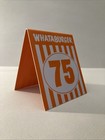 Whataburger Individual Glossy Restaurant Table Tent Number - 75 Single Card Only