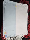 Vintage Gymboree Cote D azure Baby Blanket Sailboats Nautical Navy Stripe Unisex