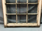 One Antique Vtg 18 Lite Large Stationary Glass Window Sash Old 24x44 1409-25b