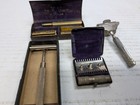 4 Lots Of Antique   Vintage Used Safety Razors Cased