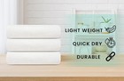 White Bath Towels Bulk 12 Pack  24 X 48 Inches  - 100  Cotton Economy Light