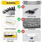 100pcs Black Pop Rivets Assortment Kit  8 Sae Sizes Aluminum Rivets 1 8  3 16   