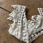 Vintage Antique Lace Lot As Is White Loop Embellishment