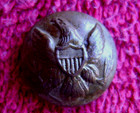 Excavated Civil War Infantry  Eagle  Coat Button  port Hudson 