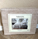 Southern Living Heirloom Linen King Bedskirt 78 X 80 W 18  Drop Taupe  119 Nwt