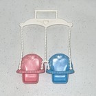 Fisher Price Loving Family Double Twin Baby Swing Pink Blue Dollhouse Sz