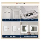 Keonjinn Led Bathroom Mirror W Light 36  X 24  Frontlit   Backlit Vanity Mirror