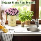 Countertop Compost Bin Kitchen odor Resistant Indoor Compost Bin With Lid Yellow