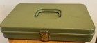 Vtg Wilson Mfg Co   Sewing Box  Sewing Organizer Green Vintage  Thread Mcm