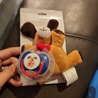 Le Bebe Puppy Dog Plush Lovey Pacifier Holder W Pacifier Soothie Binky Baby