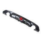 Carbon Fiber Rear Bumper Diffuser Lip For Infiniti Q60 2017-2022 W  Led Light