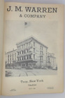 J  M  Warren   Co  Industrial Supply Catalog  Troy  Ny - Tools  Mill Supply 1960