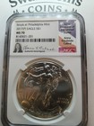 2017  p  American Silver Eagle Ms70 Anna Cabral Signed E10-142