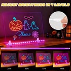 Gmox 12 x8  Clear Acrylic Led Note Board With 7 Colors   4 Light Modes