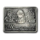 Belt Buckle Nw Norfolk   Western Railway Steam Engine Locomotive Century Canada