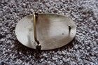 Vintage German Silver Rodeo Trophy Belt Buckle - Western - Cowboy - Calf Roping