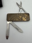 Vintage Barrett Smythe Eagle Brass Zippo Pocket File Scissors New