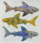 12 Packages Of Prismatic Shark Stickers   great 7  Sticker Design  Ppz4006