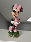 Walt Disney Parks Soccer Minnie Mouse  9  Resin Bobblehead Figure