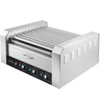 Commercial Hot Dog Machine 11 Roller And 30 Hotdog Grill Cooker With Bun Warmer