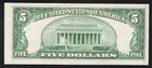 1953  5 Silver Certificate Blue Seal Five Dollar Bill Fr 1655 0319