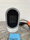 Living-glow 600w Ceramic Portable Oscillating Tabletop Heater Fan Combo-white