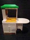 Little Tykes Dollhouse Furniture  Kitchen Island  Table  Chairs  Vacuum  People