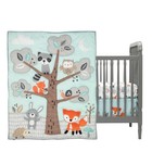 Bedtime Originals Woodland Friends 3-piece Animals Mint gray Crib Bedding Set