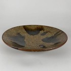  Tatsuzo Shimaoka Mashiko Pottery Inlaid Plate Decorative Dish 10 4 Inch Signed 